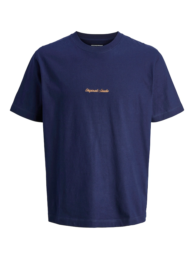 Jack & Jones Rundhalsshirt »JORNORREBRO EMB TEE SS CREW NECK NOOS« Baumwolle, locker geschnitten