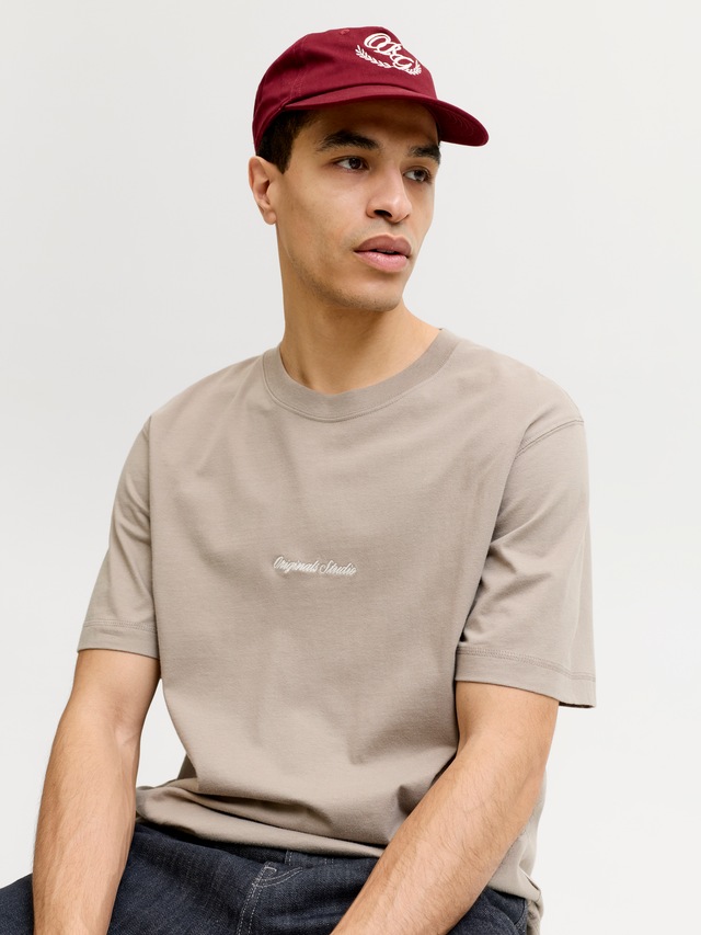 Jack & Jones Rundhalsshirt »JORNORREBRO EMB TEE SS CREW NECK NOOS« Baumwolle, locker geschnitten
