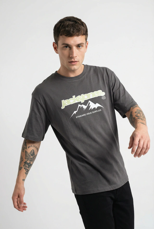 Jack & Jones T-Shirt »JCOFLARE FRONT TEE SS CREW NECK FST«