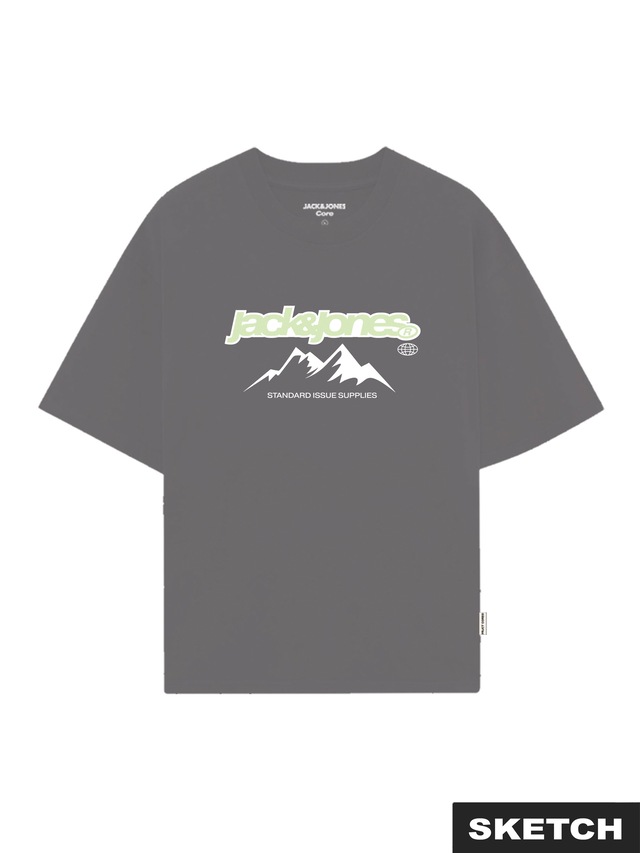 Jack & Jones T-Shirt »JCOFLARE FRONT TEE SS CREW NECK FST«