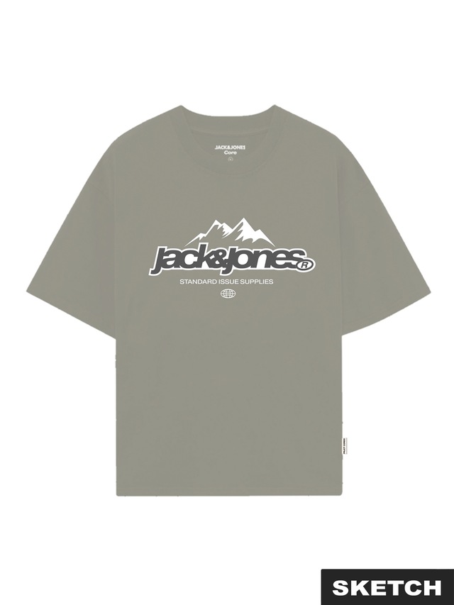 Jack & Jones T-Shirt »JCOFLARE FRONT TEE SS CREW NECK FST«
