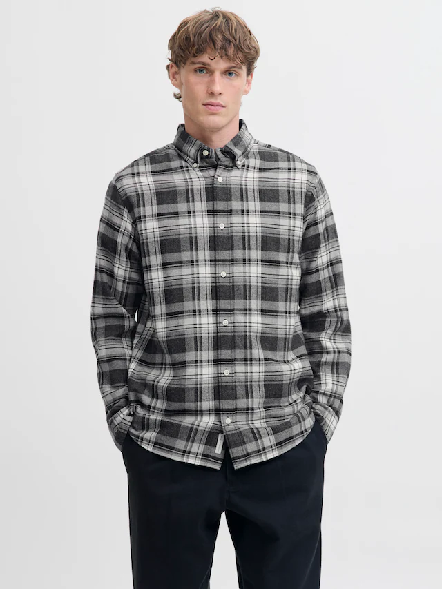 Jack & Jones Langarmhemd »JPRBLUBARKLEY FLANNEL X-MAS L/S SHIRT CH«