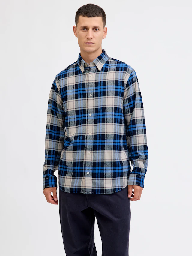 Jack & Jones Langarmhemd »JPRBLUBARKLEY FLANNEL X-MAS L/S SHIRT CH«