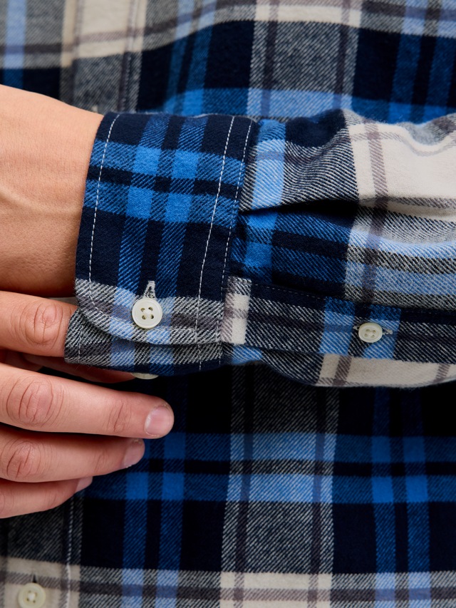 Jack & Jones Langarmhemd »JPRBLUBARKLEY FLANNEL X-MAS L/S SHIRT CH«