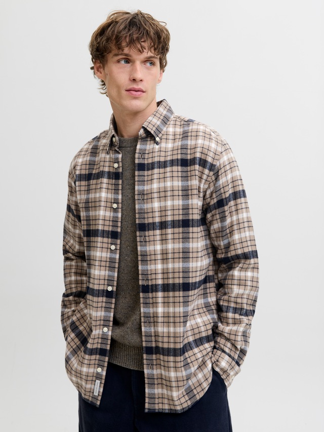 Jack & Jones Langarmhemd »JPRBLUBARKLEY FLANNEL X-MAS L/S SHIRT CH«