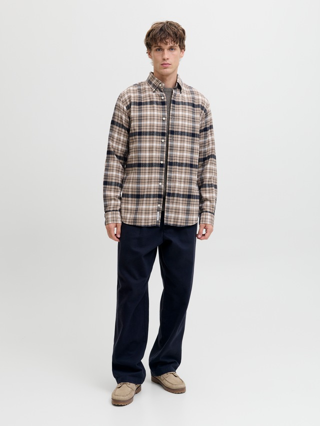 Jack & Jones Langarmhemd »JPRBLUBARKLEY FLANNEL X-MAS L/S SHIRT CH«