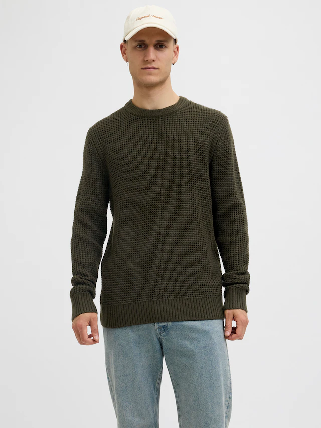 Jack & Jones Strickpullover »JJGLOBAL KNIT CREW NECK«