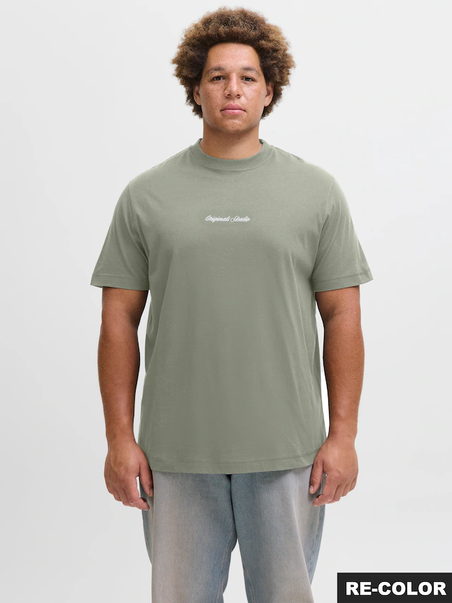 Jack & Jones PlusSize T-Shirt »JORNORREBRO EMB TEE SS CREW NECK PLS«