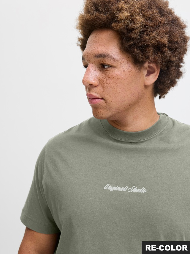 Jack & Jones PlusSize T-Shirt »JORNORREBRO EMB TEE SS CREW NECK PLS«