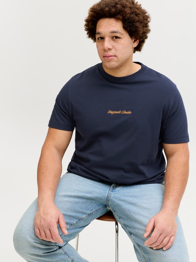 Jack & Jones PlusSize T-Shirt »JORNORREBRO EMB TEE SS CREW NECK PLS«