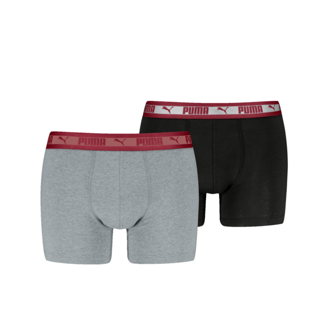 PUMA Boxershorts »PUMA MEN CHROMATIC WAISTBAND BOXERS 2P« elastischer Logobund, ohne Eingriff