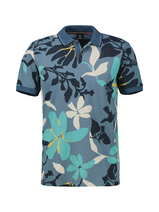 LERROS Poloshirt »Poloshirt, sommerlich-floral gemustert«