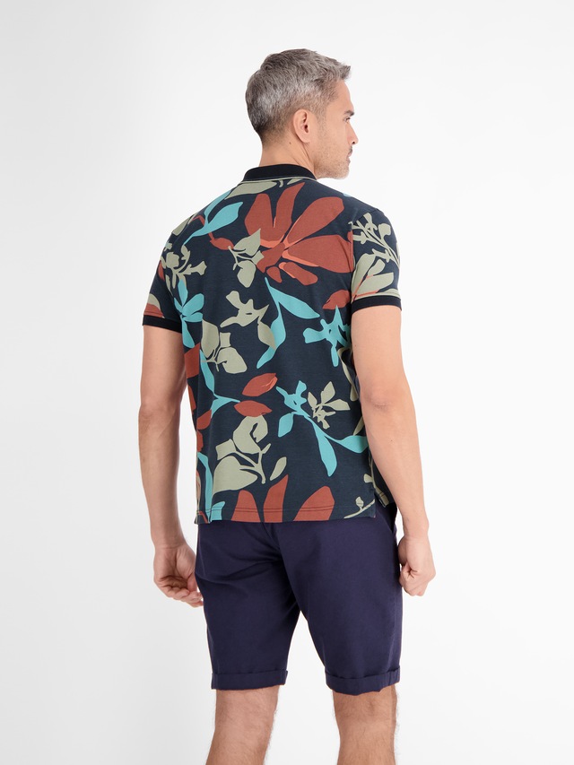 LERROS Poloshirt »Poloshirt, sommerlich-floral gemustert«