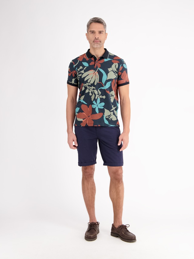LERROS Poloshirt »Poloshirt, sommerlich-floral gemustert«
