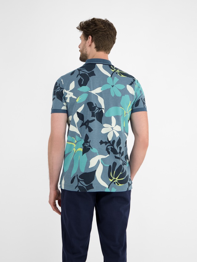 LERROS Poloshirt »Poloshirt, sommerlich-floral gemustert«