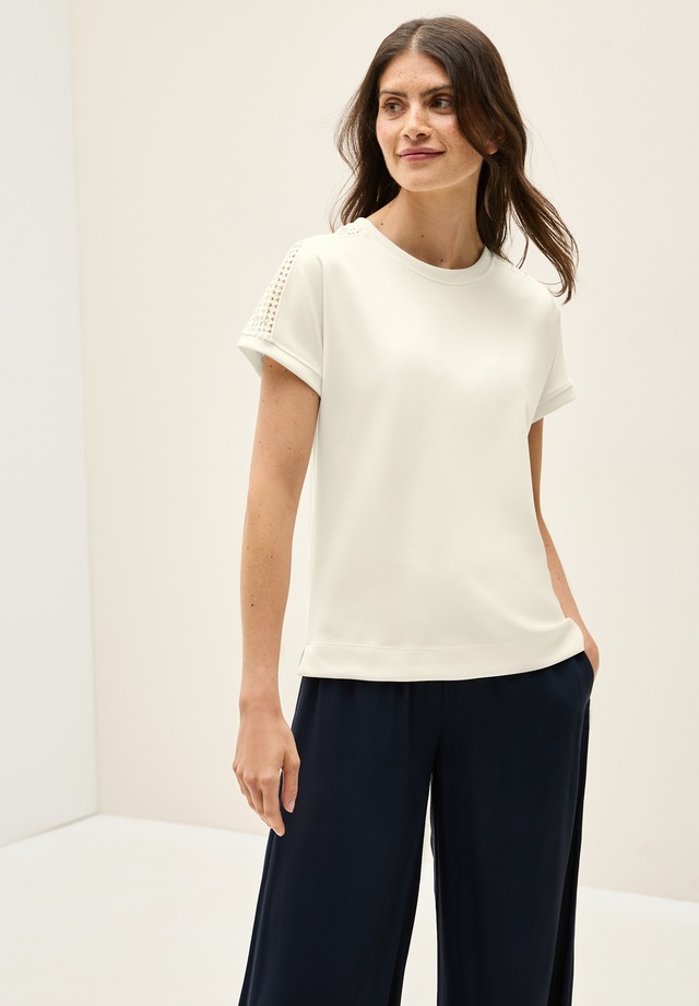 Cecil T-Shirt mit feinem Mesh-Einsatz