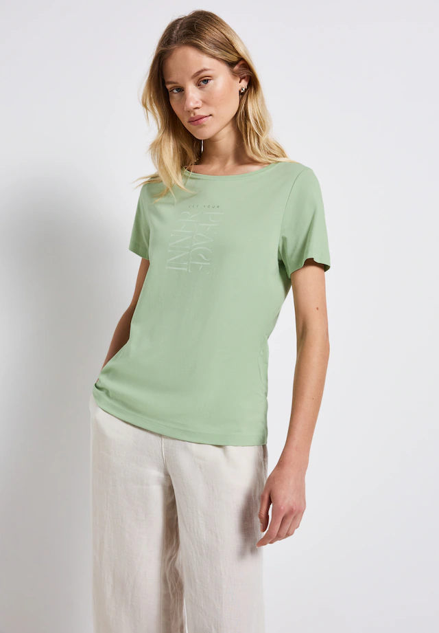 STREET ONE Shirttop mit Wording Print
