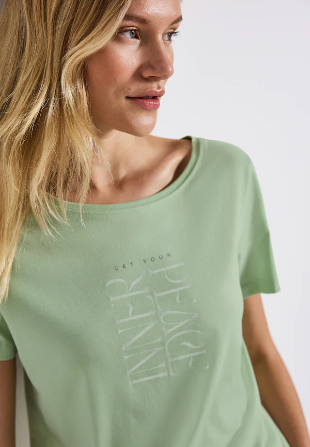 STREET ONE Shirttop mit Wording Print