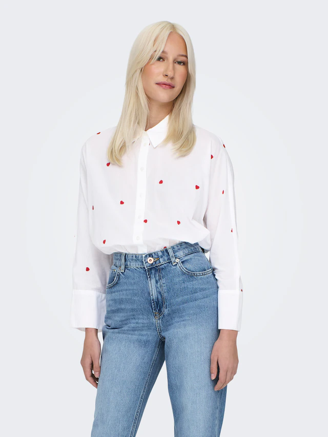 ONLY Hemdbluse »ONLNEW LINA GRACE LS EMB SHIRT NOOS WVN«