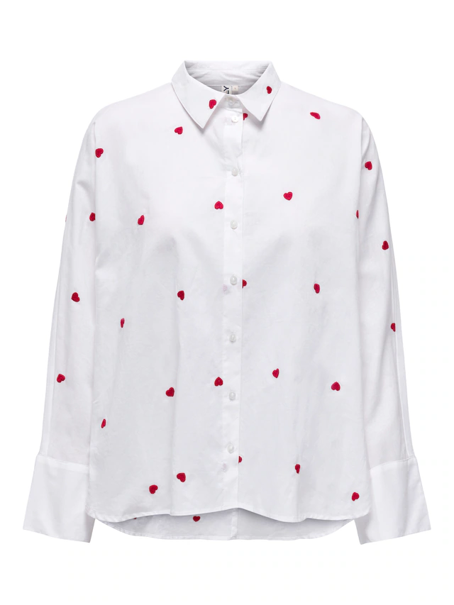 ONLY Hemdbluse »ONLNEW LINA GRACE LS EMB SHIRT NOOS WVN«