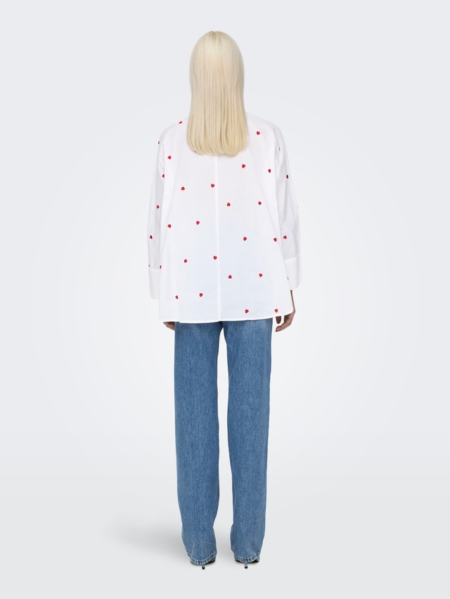 ONLY Hemdbluse »ONLNEW LINA GRACE LS EMB SHIRT NOOS WVN«
