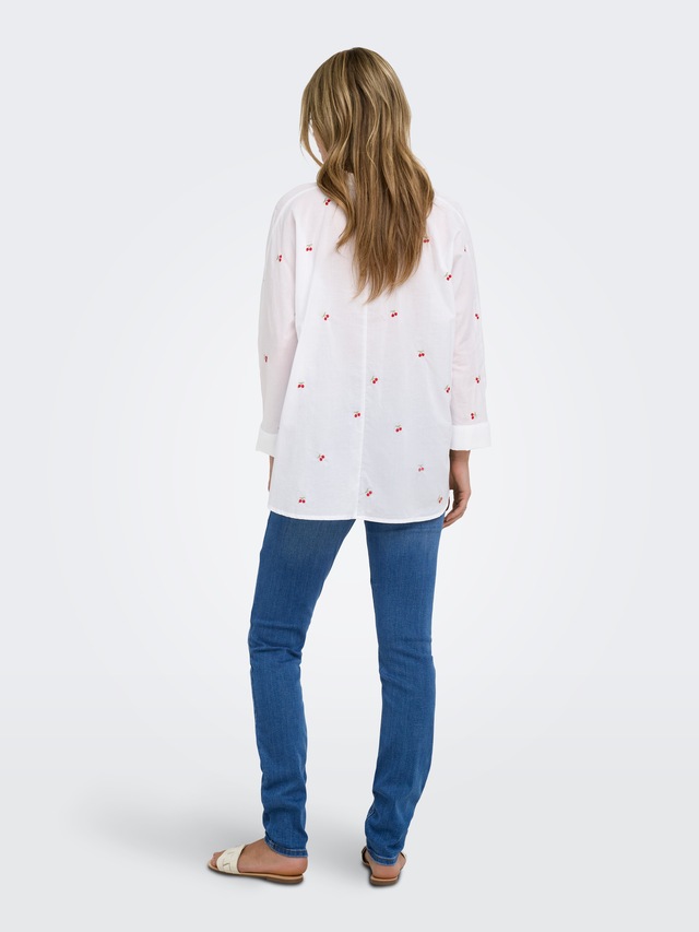 ONLY Hemdbluse »ONLNEW LINA GRACE LS EMB SHIRT NOOS WVN«
