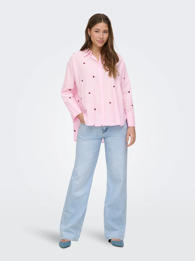 ONLY Hemdbluse »ONLNEW LINA GRACE LS EMB SHIRT NOOS WVN«