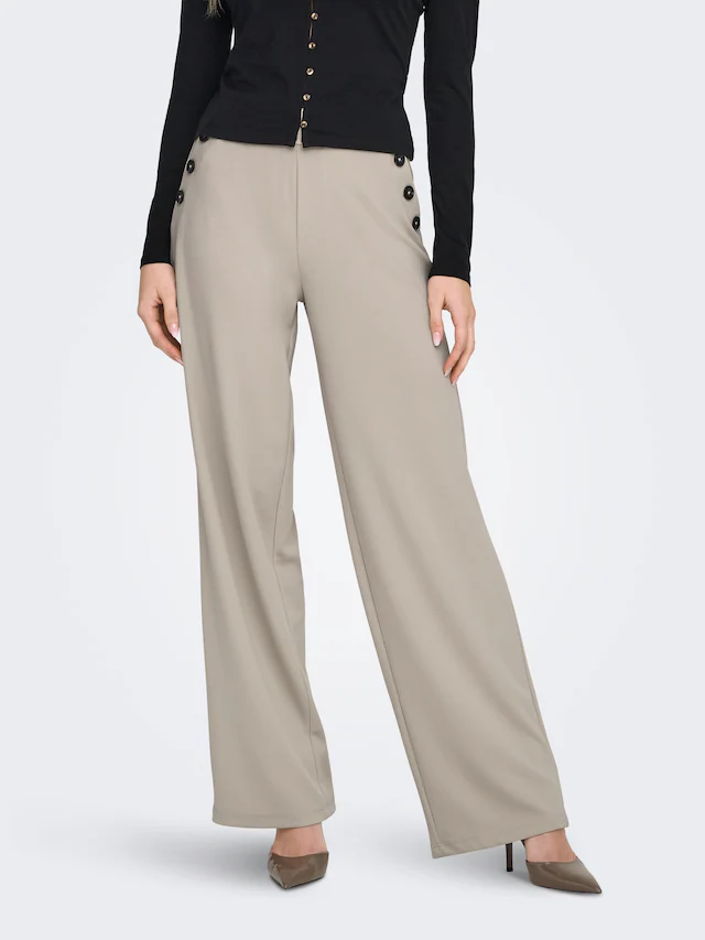 ONLY Schlupfhose »ONLRINA BUTTON PANT JRS NOOS« Jersey Hose mit Knopf-Details