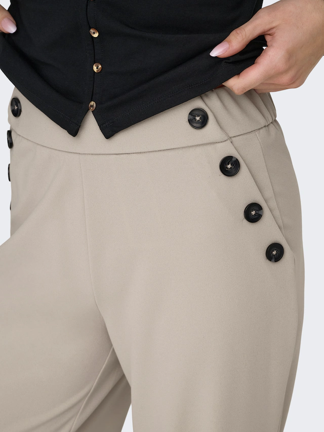 ONLY Schlupfhose »ONLRINA BUTTON PANT JRS NOOS« Jersey Hose mit Knopf-Details