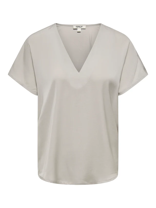ONLY V-Shirt »ONLLUCY LIFE SS V-NECK TOP WVN«
