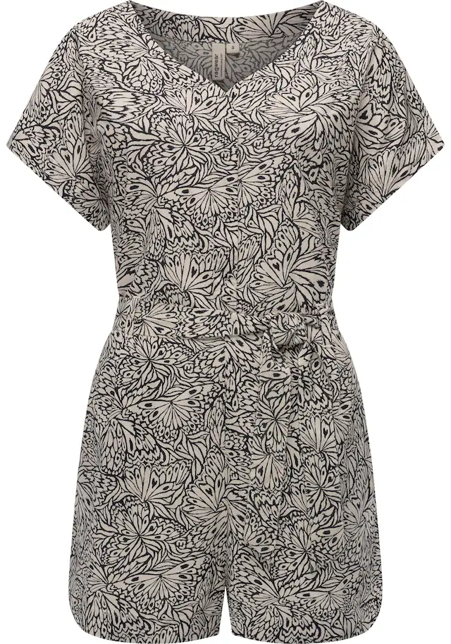 Ragwear Jumpsuit »Salwin« Kurzer Overall mit Taillen-Bindeband