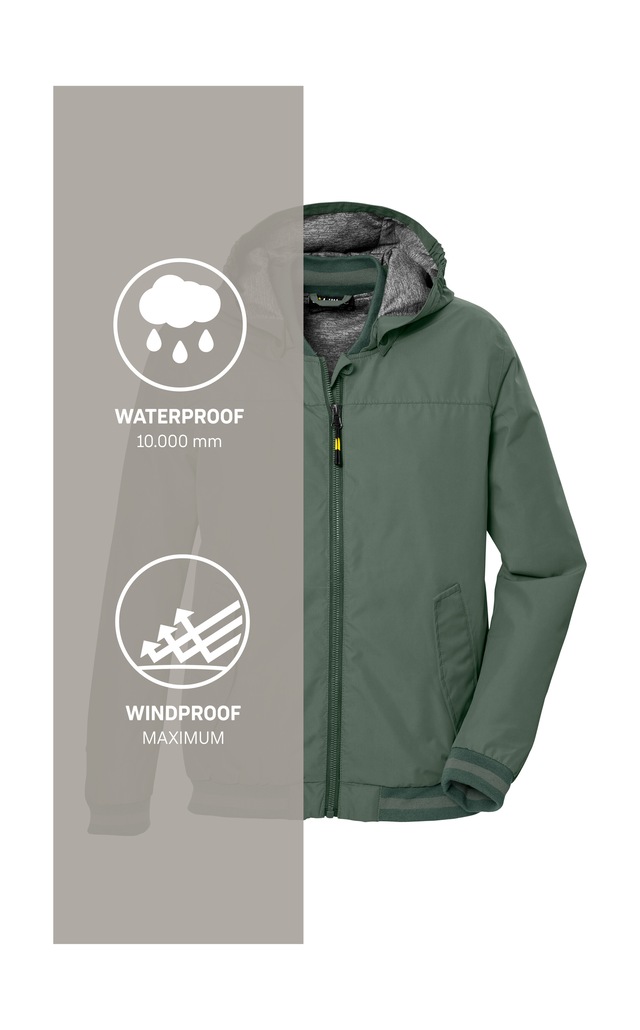 Killtec Funktionsjacke »KOS 153 BYS JCKT« Modischer, wasserfester Blouson mit reflektierenden Elementen