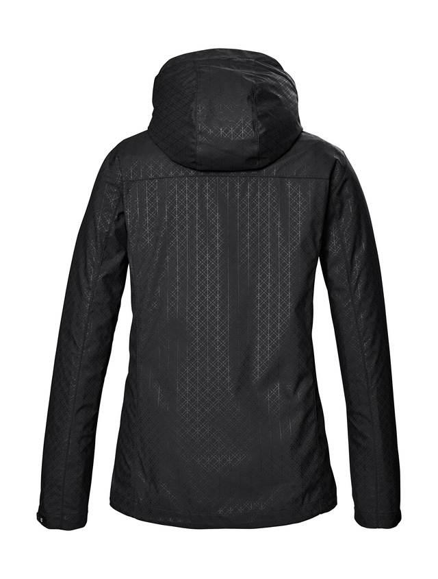 Killtec Softshelljacke »KOS 121 WMN SFTSHLL JCKT GRPHIC« Wasserabweisend, winddicht, atmungsaktiv, abnehmbare Kapuze