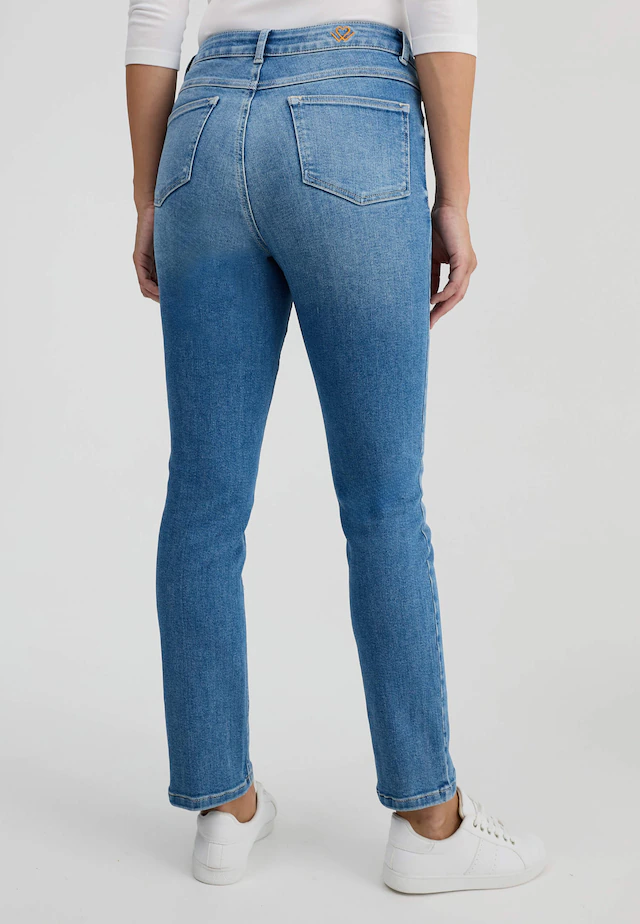 wonderjeans Straight-Jeans »High Waist Straigth« mit Stretch