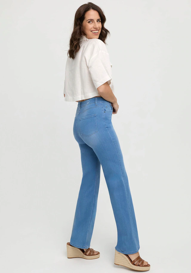 wonderjeans Schlagjeans Flared, mit Stretch