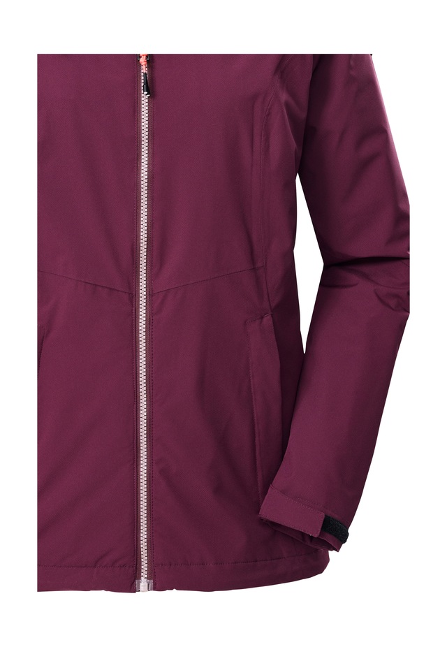 Killtec Outdoorjacke »Damen Regenjacke OOKS 1« Leichte, wasser- und winddichte Jacke, atmungsaktiv, abnehmbare Kapuze