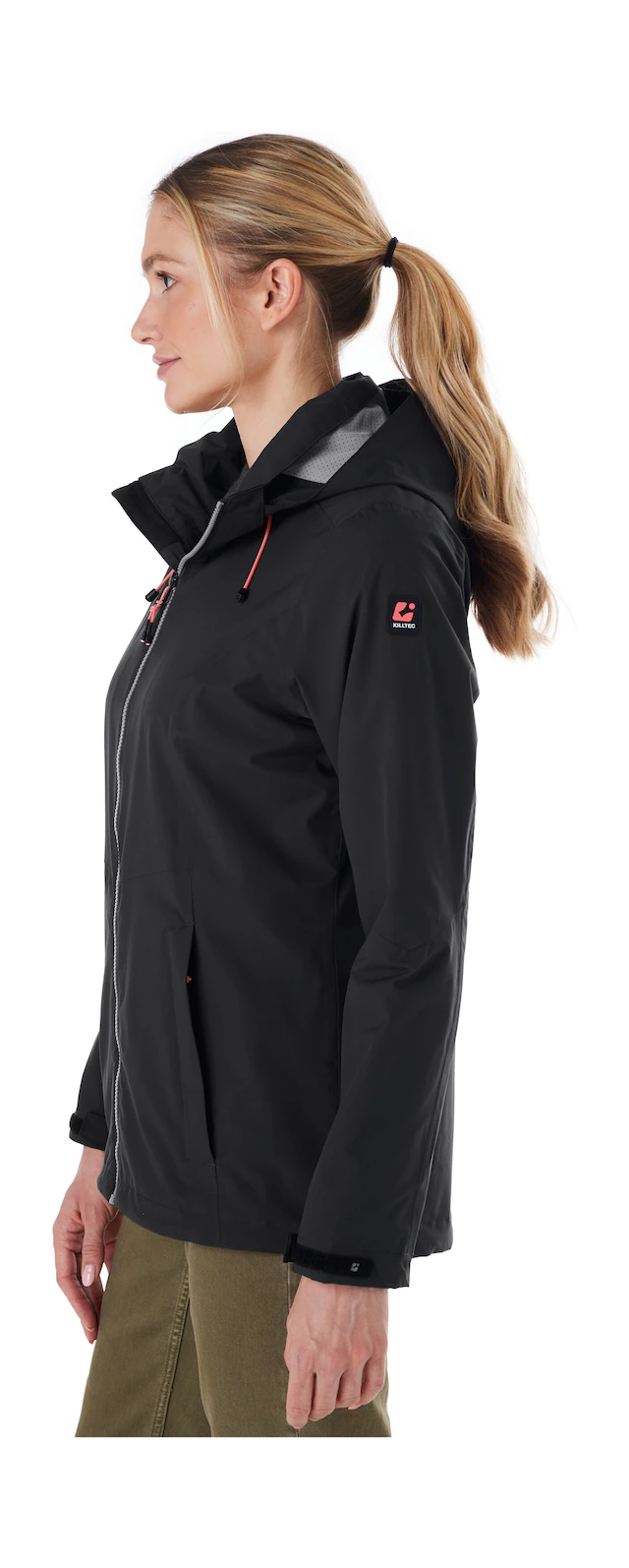 Killtec Outdoorjacke »Damen Regenjacke OOKS 1« Leichte, wasser- und winddichte Jacke, atmungsaktiv, abnehmbare Kapuze