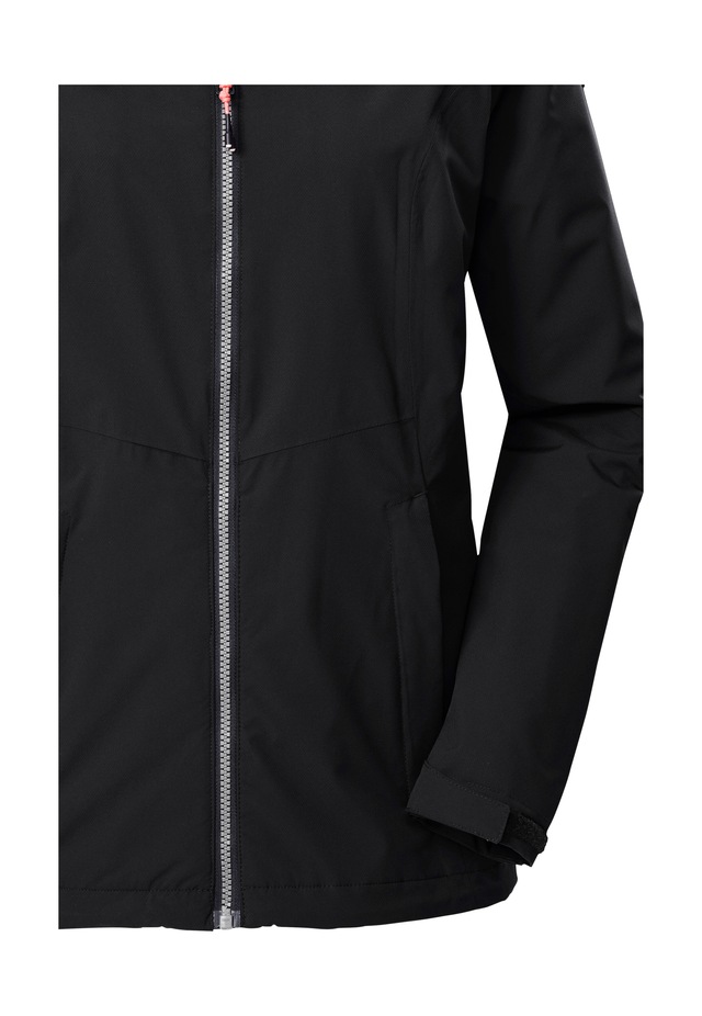 Killtec Outdoorjacke »Damen Regenjacke OOKS 1« Leichte, wasser- und winddichte Jacke, atmungsaktiv, abnehmbare Kapuze
