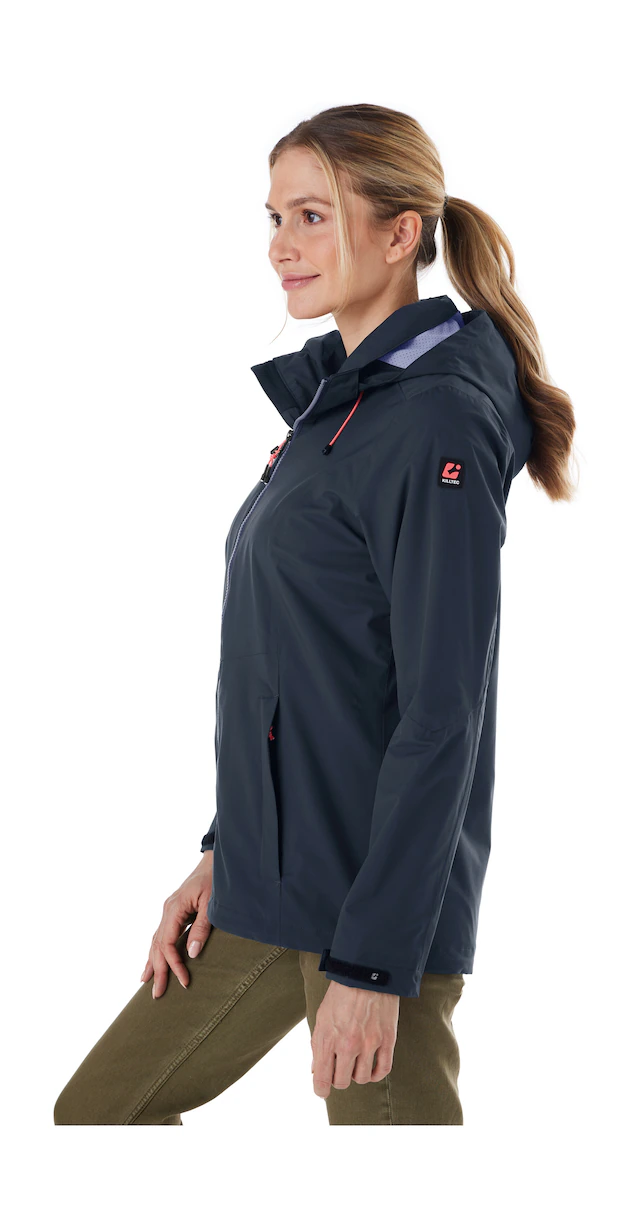 Killtec Outdoorjacke »Damen Regenjacke OOKS 1« Leichte, wasser- und winddichte Jacke, atmungsaktiv, abnehmbare Kapuze