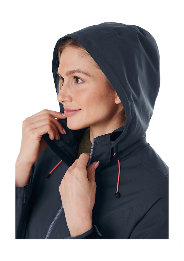Killtec Outdoorjacke »Damen Regenjacke OOKS 1« Leichte, wasser- und winddichte Jacke, atmungsaktiv, abnehmbare Kapuze