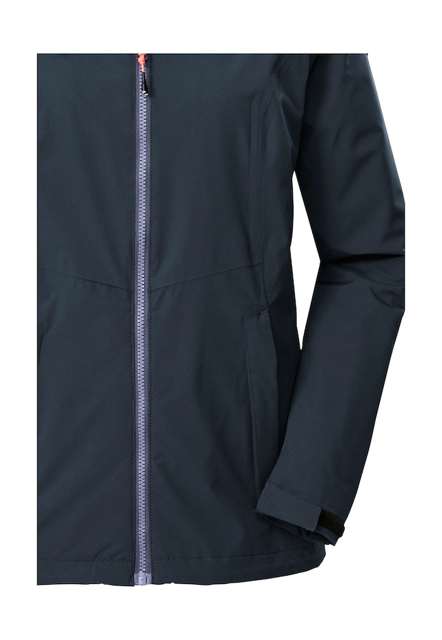 Killtec Outdoorjacke »Damen Regenjacke OOKS 1« Leichte, wasser- und winddichte Jacke, atmungsaktiv, abnehmbare Kapuze
