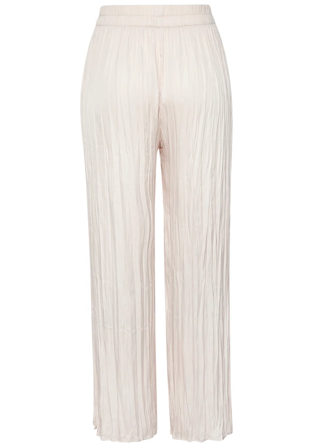 LASCANA Palazzohose »mit weiten, plissierten Hosenbeinen« mit Plisseefalten, leichte Satinqualität, luftige Sommerhose, elegant