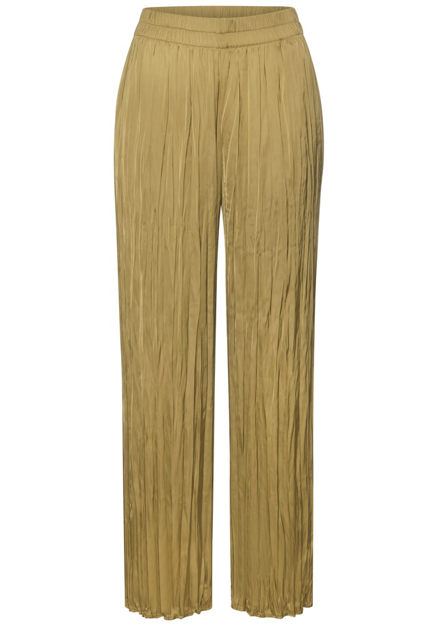 LASCANA Palazzohose »mit weiten, plissierten Hosenbeinen« mit Plisseefalten, leichte Satinqualität, luftige Sommerhose, elegant