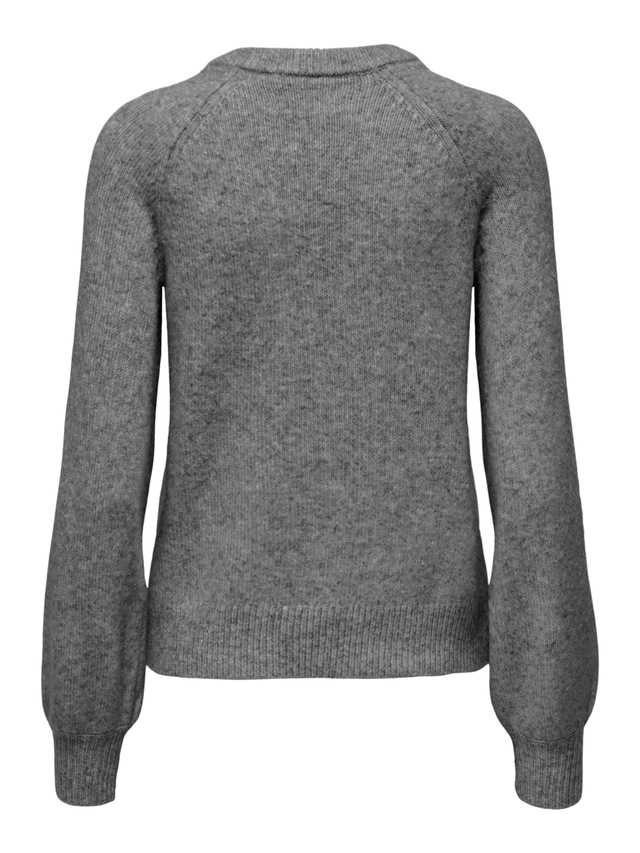 ONLY Strickpullover »ONLLAUREN LIFE LS O-NECK BUTTON KNT«