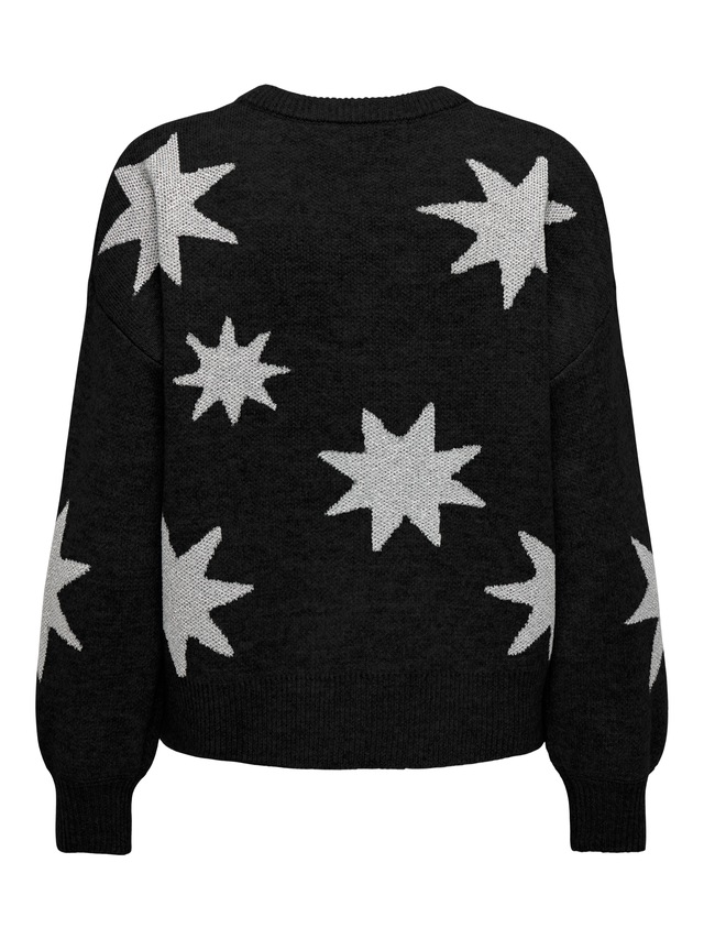 ONLY Rundhalspullover »ONLROSIE LS O-NECK GLITTER KNT«