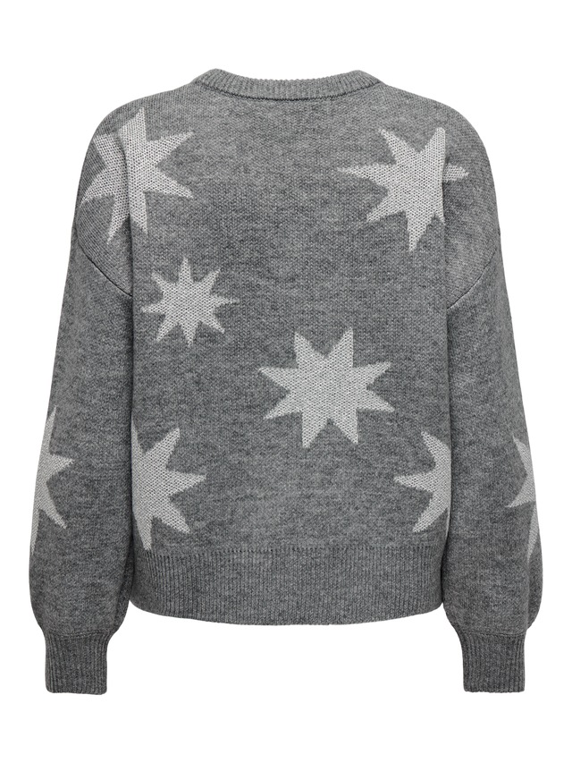 ONLY Rundhalspullover »ONLROSIE LS O-NECK GLITTER KNT«