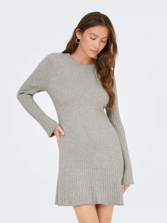 ONLY Minikleid »ONLMICHELLA LS O-NECK DRESS KNT« Sommerkleid