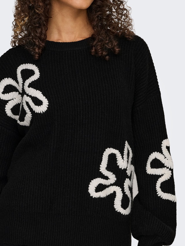 ONLY Strickpullover »ONLDAISY LS STITCH O-NECK KNT«