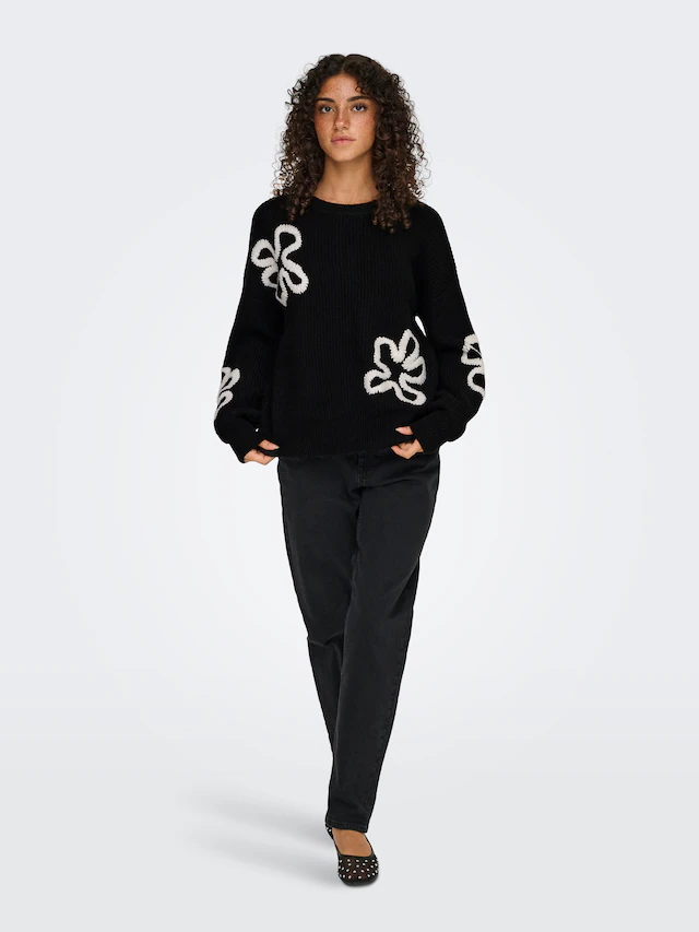 ONLY Strickpullover »ONLDAISY LS STITCH O-NECK KNT«