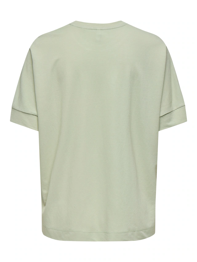 ONLY Kurzarmshirt »ONLJANY S/S O-NECK PRINT TOP BOX JRS« Viskosemischung, regular fit, Rundhals